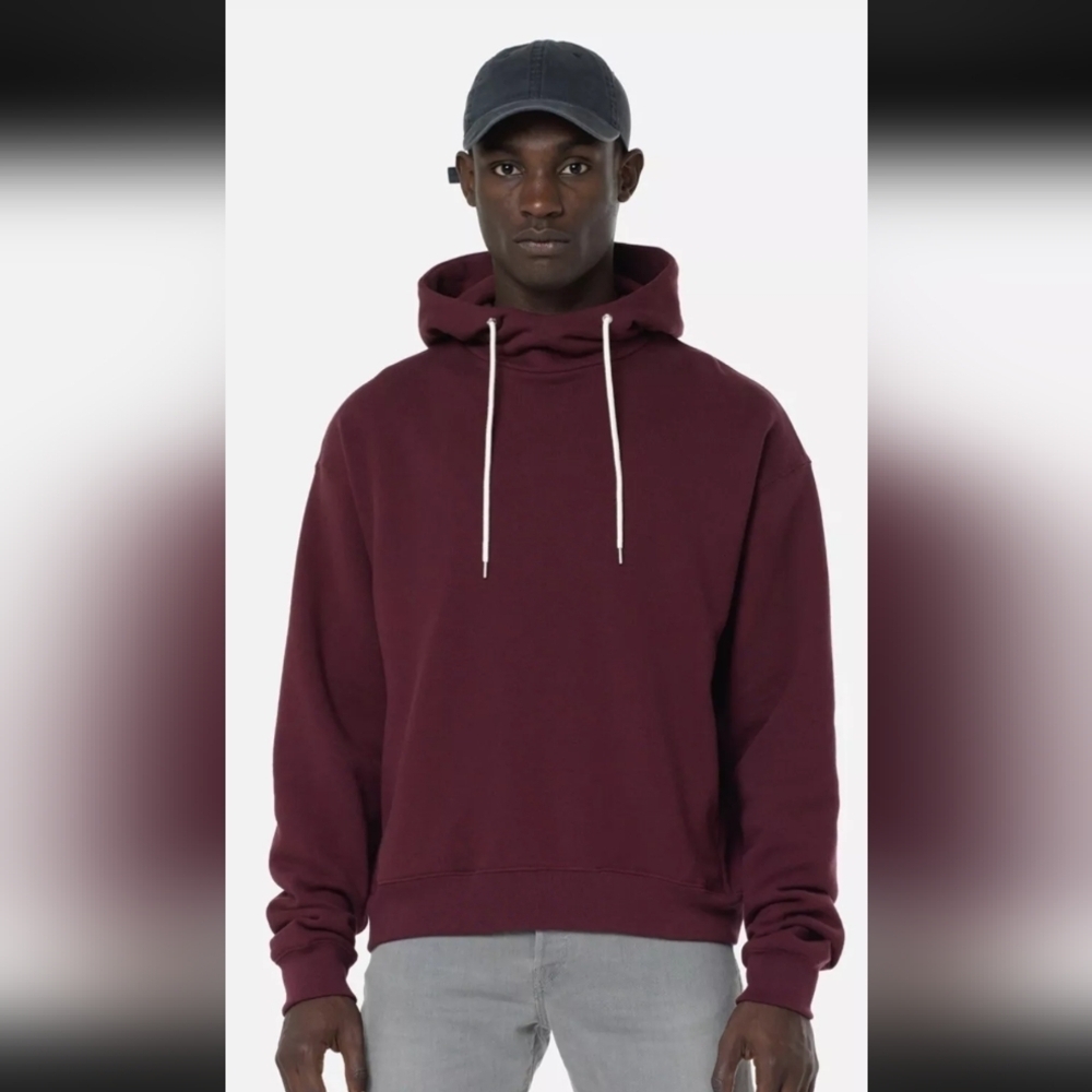 John Elliott - Beach Loopback Cotton-Jersey Hoodie - Burgundy